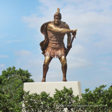 high quality bronze statue spartan warrior